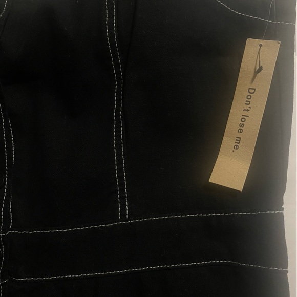 NWT Reformation Amory Wide-Leg Jumpsuit in Wash Black - Size 12 - Picture 8 of 13